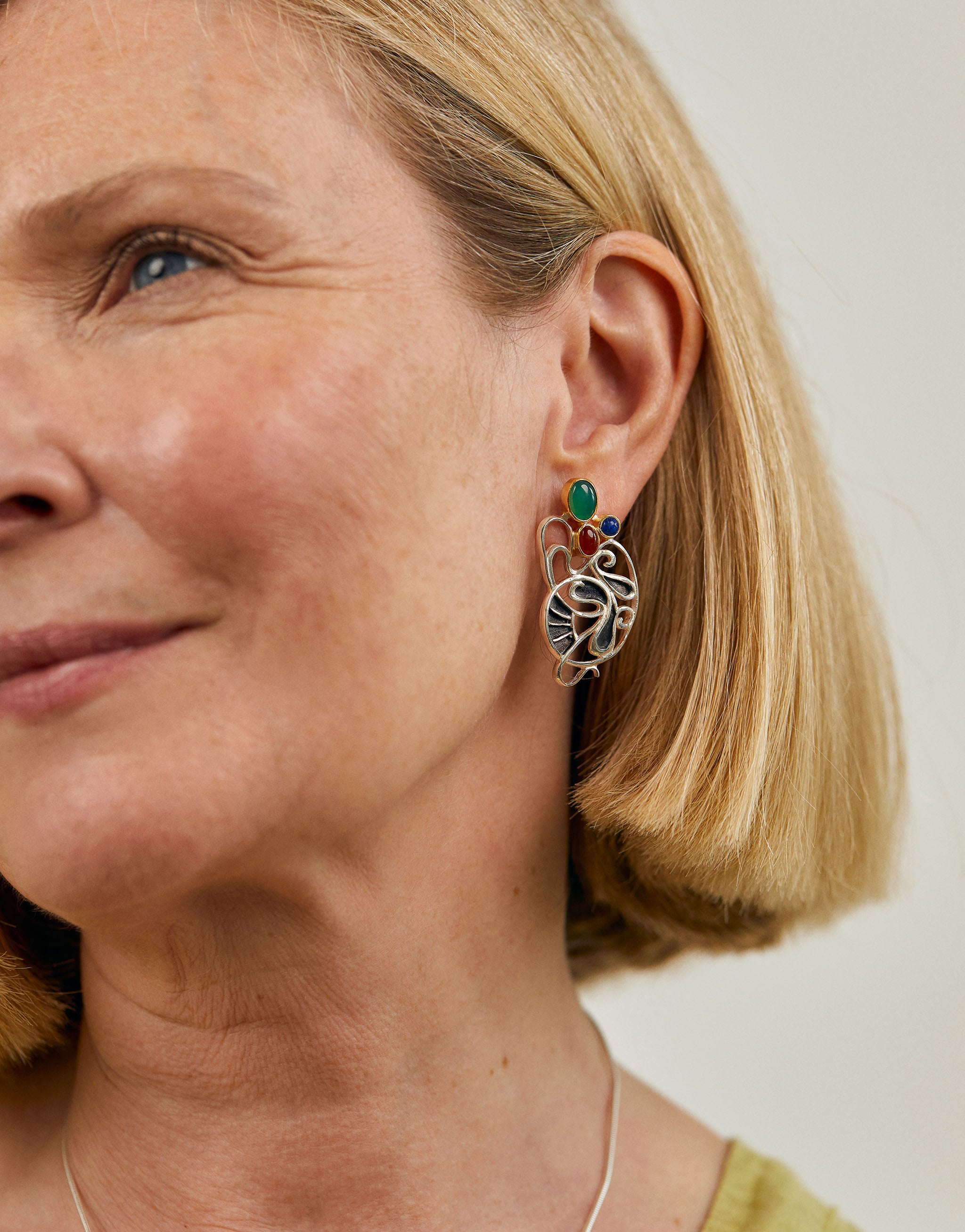 Gaudi Green Earrings