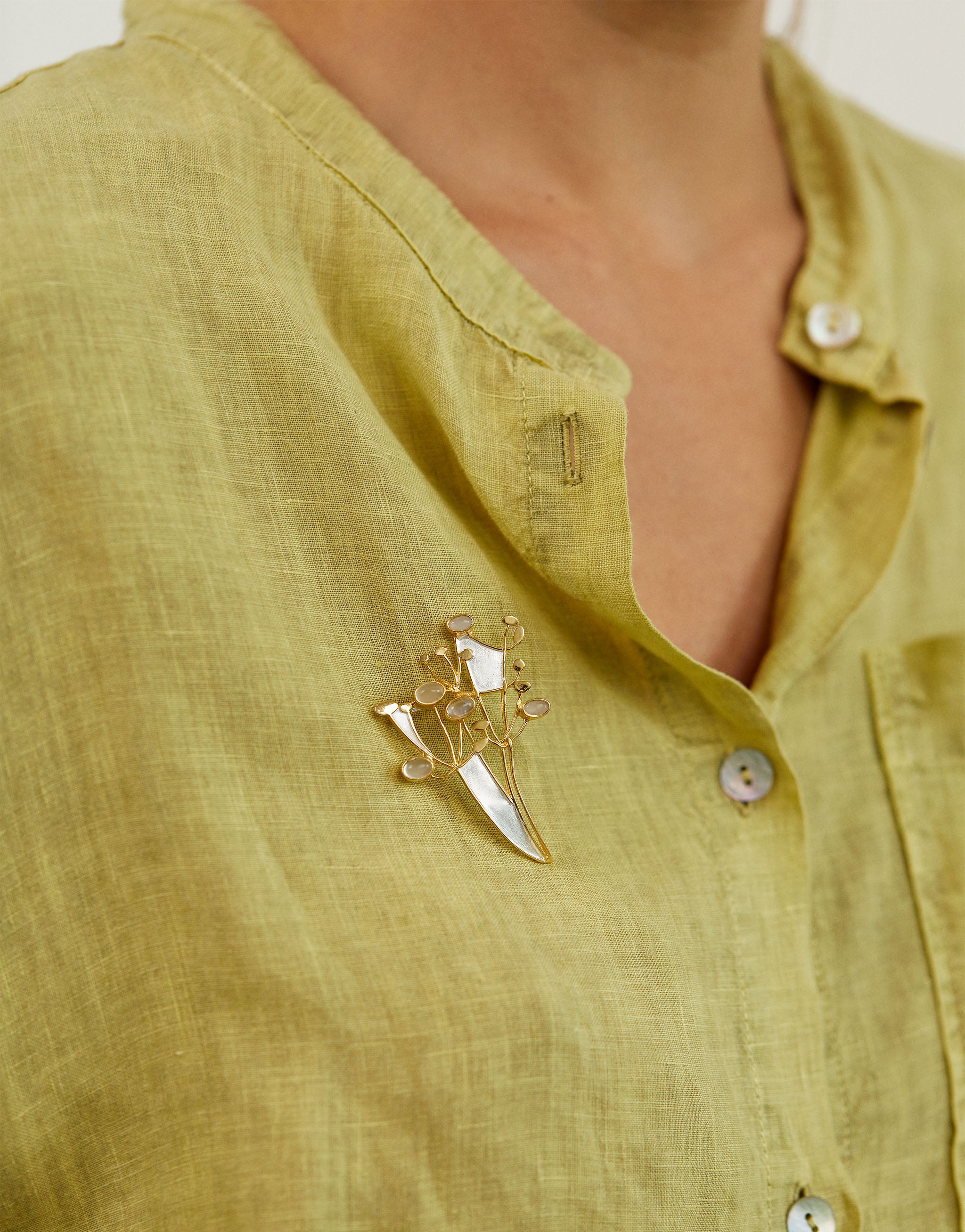 Hedgerow Wildflower Brooch