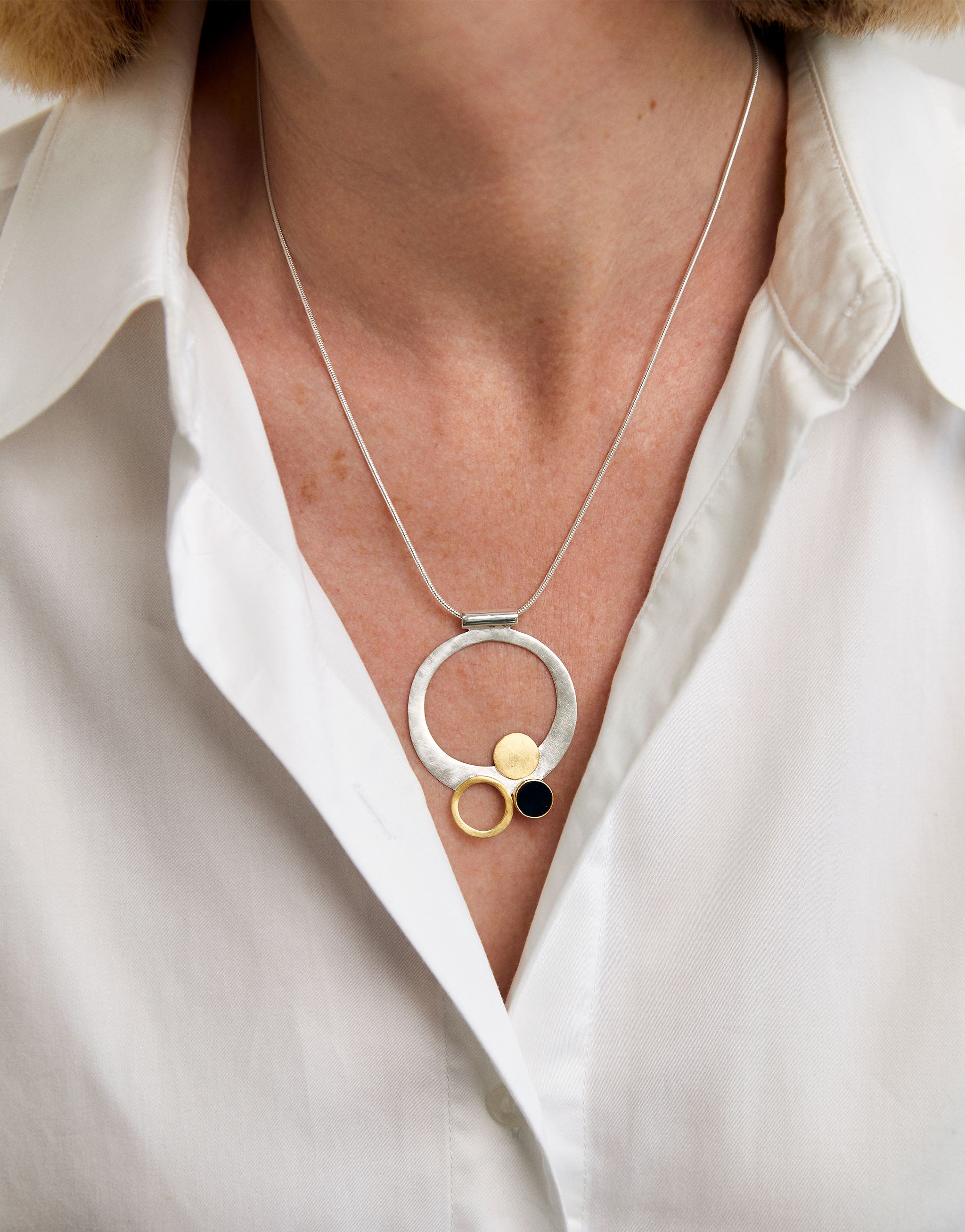 Klimt Circle Necklace